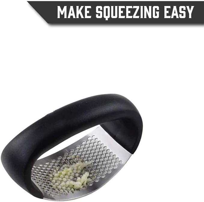 Garlic Press Rocker - Stainless Steel Garlic Press, Versatile Garlic Crusher