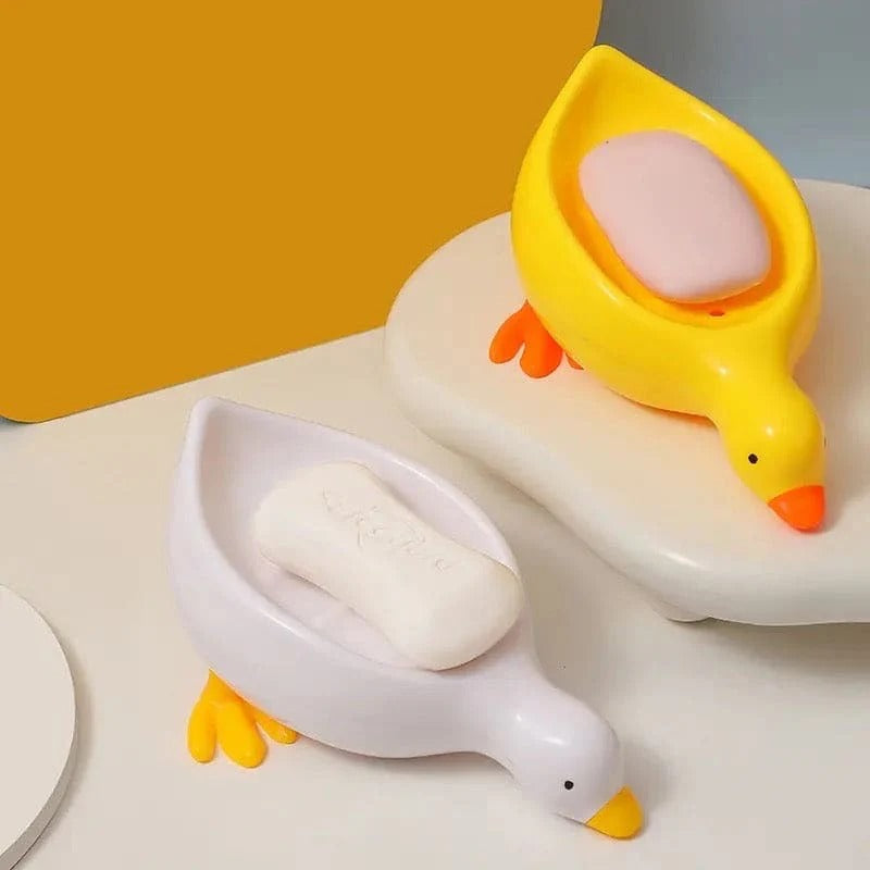 Duck Soap Holder, Cute Soap Drying Rack, Kitchen Bathroom Shelf Floor Type Soap Holder