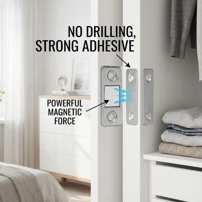 Hidden Magnetic Door Closer Set – Automatic Silent Door Closing System pack of 1