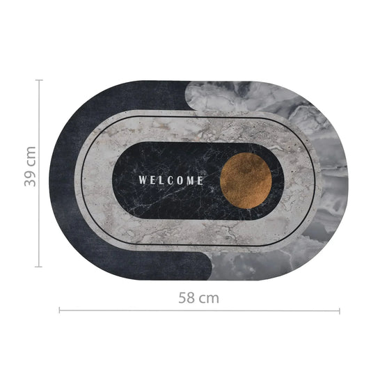 Bath Mat Super Absorbent Quick Drying Bathroom Rugs Non Slip