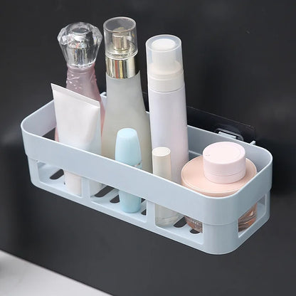 1 PCs Bathroom Shelf Bathroom Adhesive Storage Rack