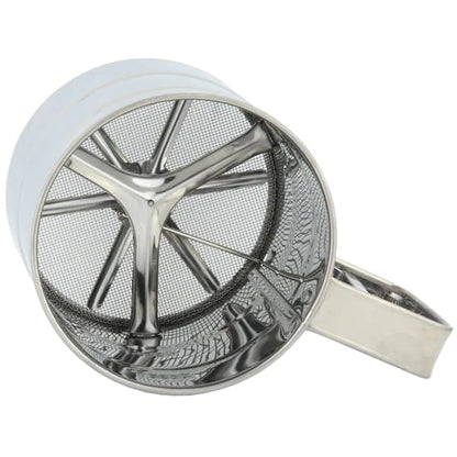 Flour Sifter, Stainless Steel Sifter for Baking, Double Layer Fine Mesh Baking Sifter