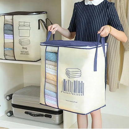 Large Non-woven Portable Clothes Storage Bag Clothing Organizer - 120 gsm