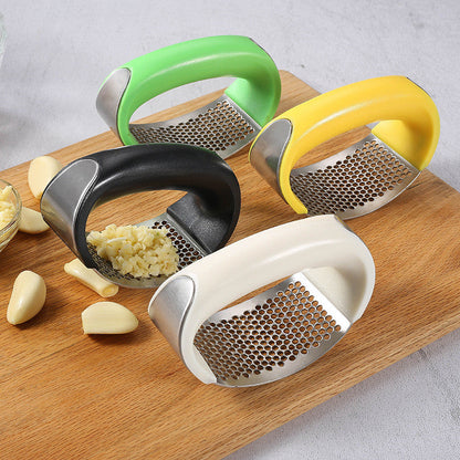 Garlic Press Rocker - Stainless Steel Garlic Press, Versatile Garlic Crusher