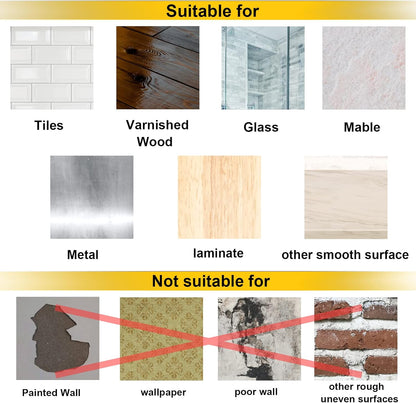 Self Adhesive Wall Screws Self Adhesive Hanging Nails Adhesive Screws Wall Mount Hooks - Pack of 10