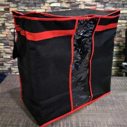 Black Storage Blanket Bag Organizer Folding Bag Organizer