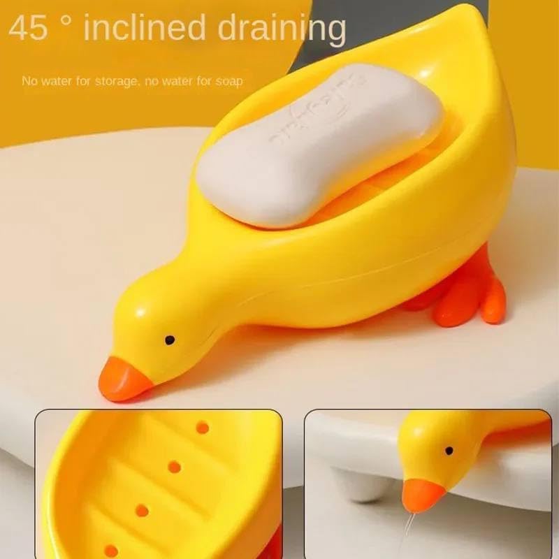 Duck Soap Holder, Cute Soap Drying Rack, Kitchen Bathroom Shelf Floor Type Soap Holder