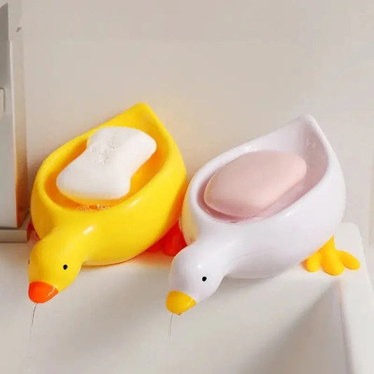 Duck Soap Holder, Cute Soap Drying Rack, Kitchen Bathroom Shelf Floor Type Soap Holder