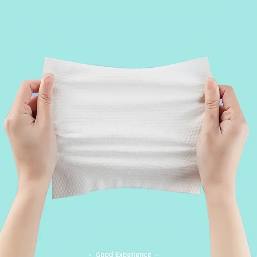 Disposable Face Towel – 70 Pcs Ultra Soft, Thickened Cotton Tissues | Lint-Free