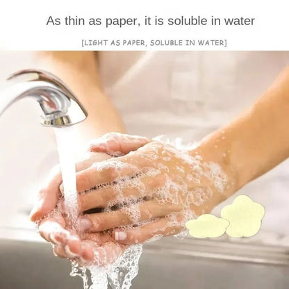 Pack of 2 Portable Disposable Soap Tablets – 50 Sheets per Box