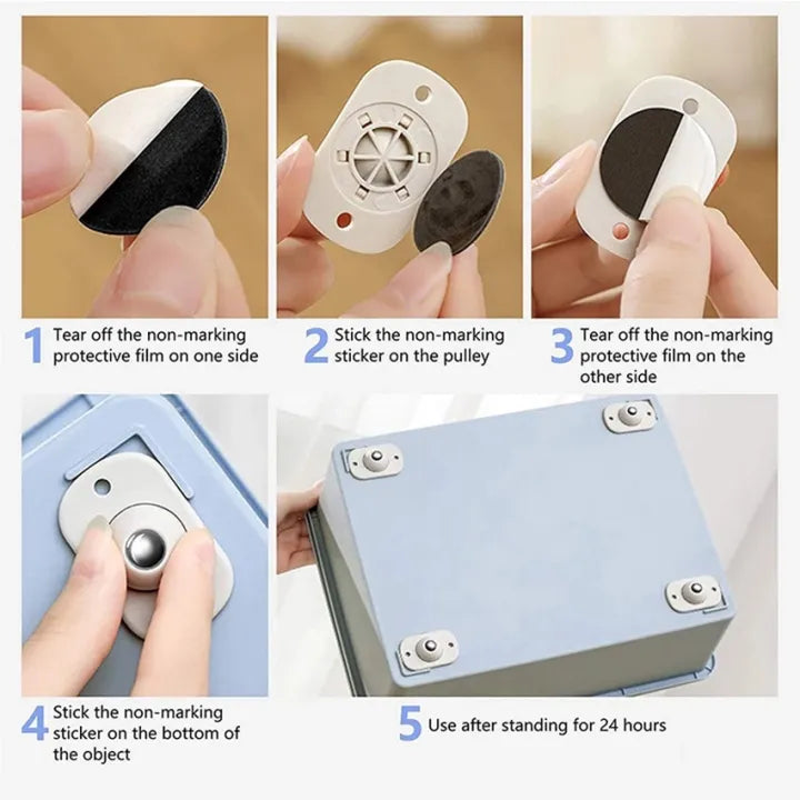 Quality Furniture Moving Wheel - [4 Pcs]