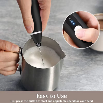 Rechargeable Coffee Beater – USB Rechargeable Powerful Milk Frothier for Coffee