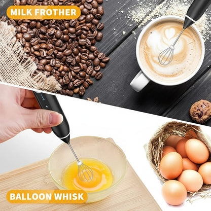 Rechargeable Coffee Beater – USB Rechargeable Powerful Milk Frothier for Coffee