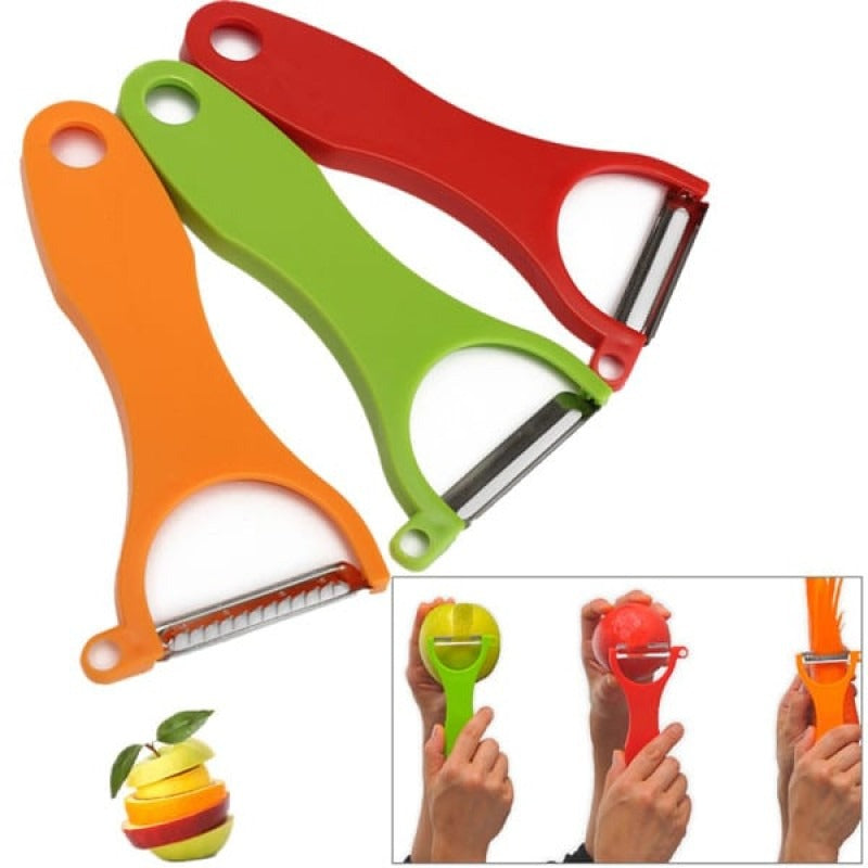 3-in-1 Vegetable and Fruit Peeler Set for easy peeling