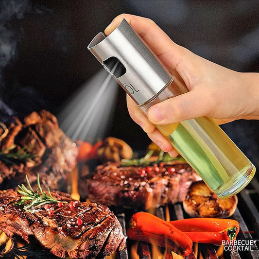 Oil Spray Bottle / 100ml Glass Oil Sprayer For Kitchen Use / Cooking, BBQ, Baking, Frying, Salad Dressing Oil Spray Bottle