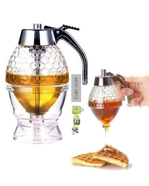 Honey Dispenser Squeeze Bottle with No-Drip Valve