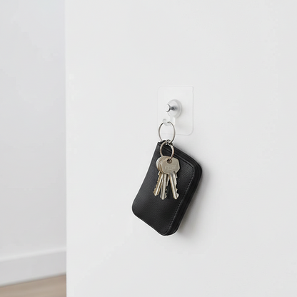 Wall Mounted Self Adhesive Transparent Screw Hooks (Pack of 10)