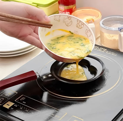 Creative Mini Nonstick Egg Frying Pan – Heart, Flower, Star & Fruit Shaped Egg Mold