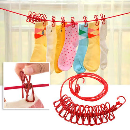 Elastic Clothesline Rope | Travel Laundry Drying Rope | Waterproof & Multipurpose | 3 Meter