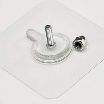 Transparent Self-Adhesive Wall Hooks Sticker Free Hanging - Pack of 10