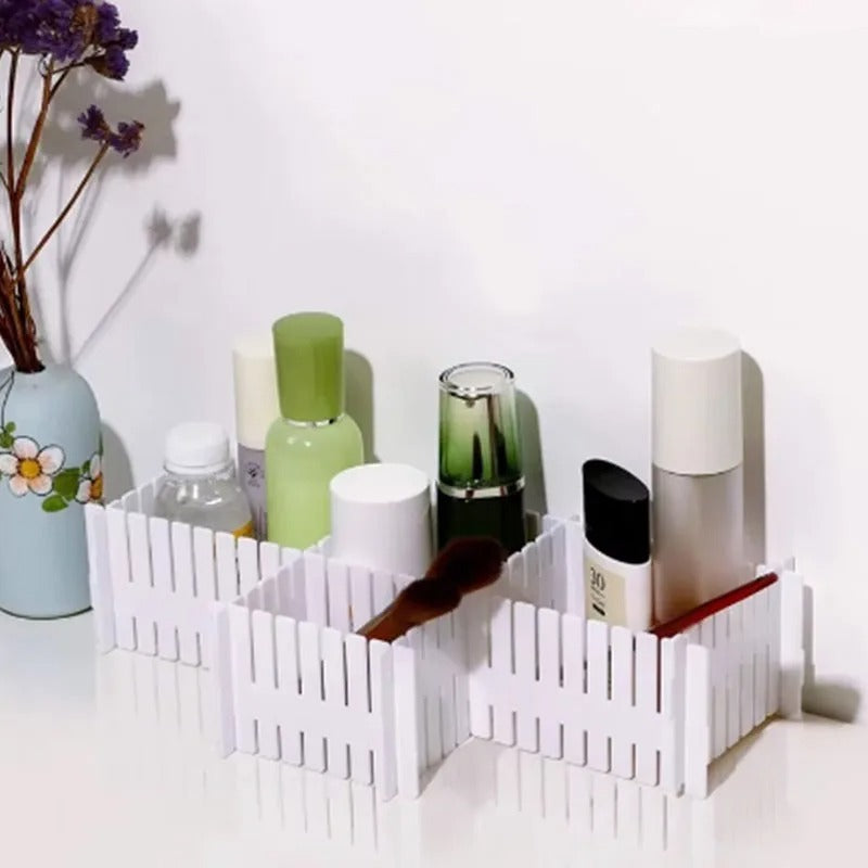 Pack Of 4 Plastic Drawer Dividers DIY Adjustable Partition Boards
