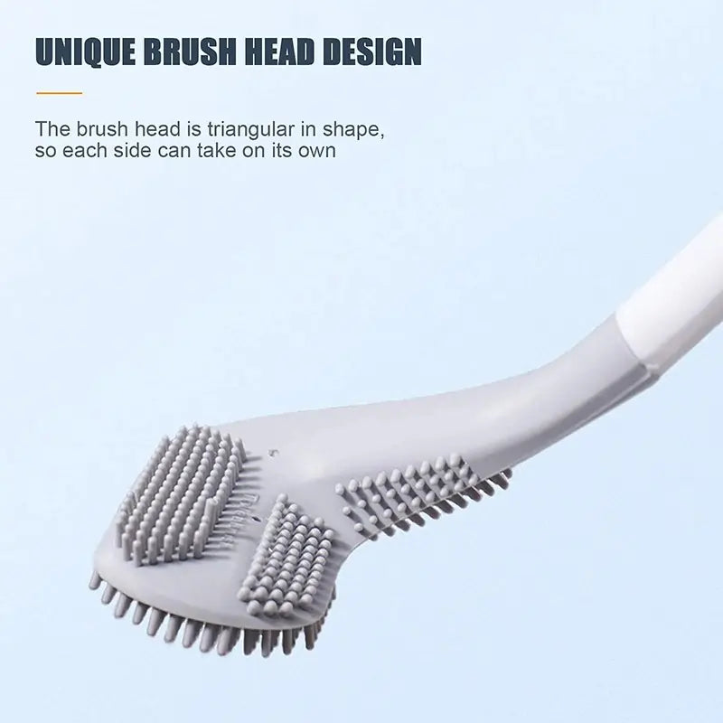 Golf Silicone Toilet Brushes Set Long Handled